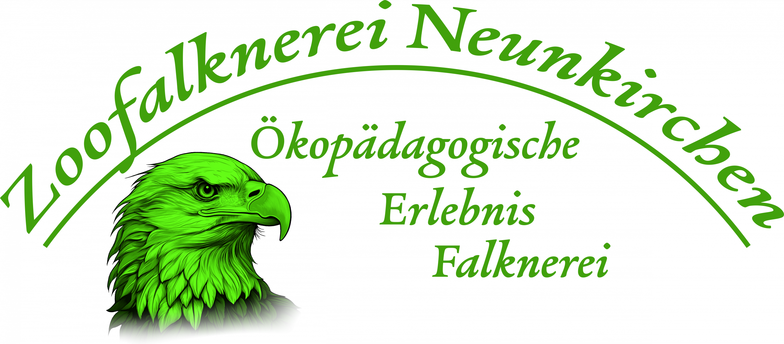 Logo der Zoofalknerei Neunkirchen Logo der Zoofalknerei Neunkirchen, Ökopädagogische Erlebnisfalknerei